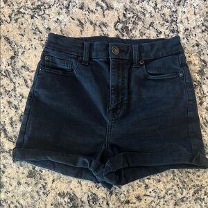 American Eagle Black Denim Shorts Women's Size 4